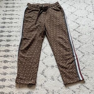 Burberry Brown Monogram Joggers